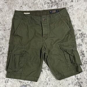 Jack & Jones Men's Olive Cargo Shorts